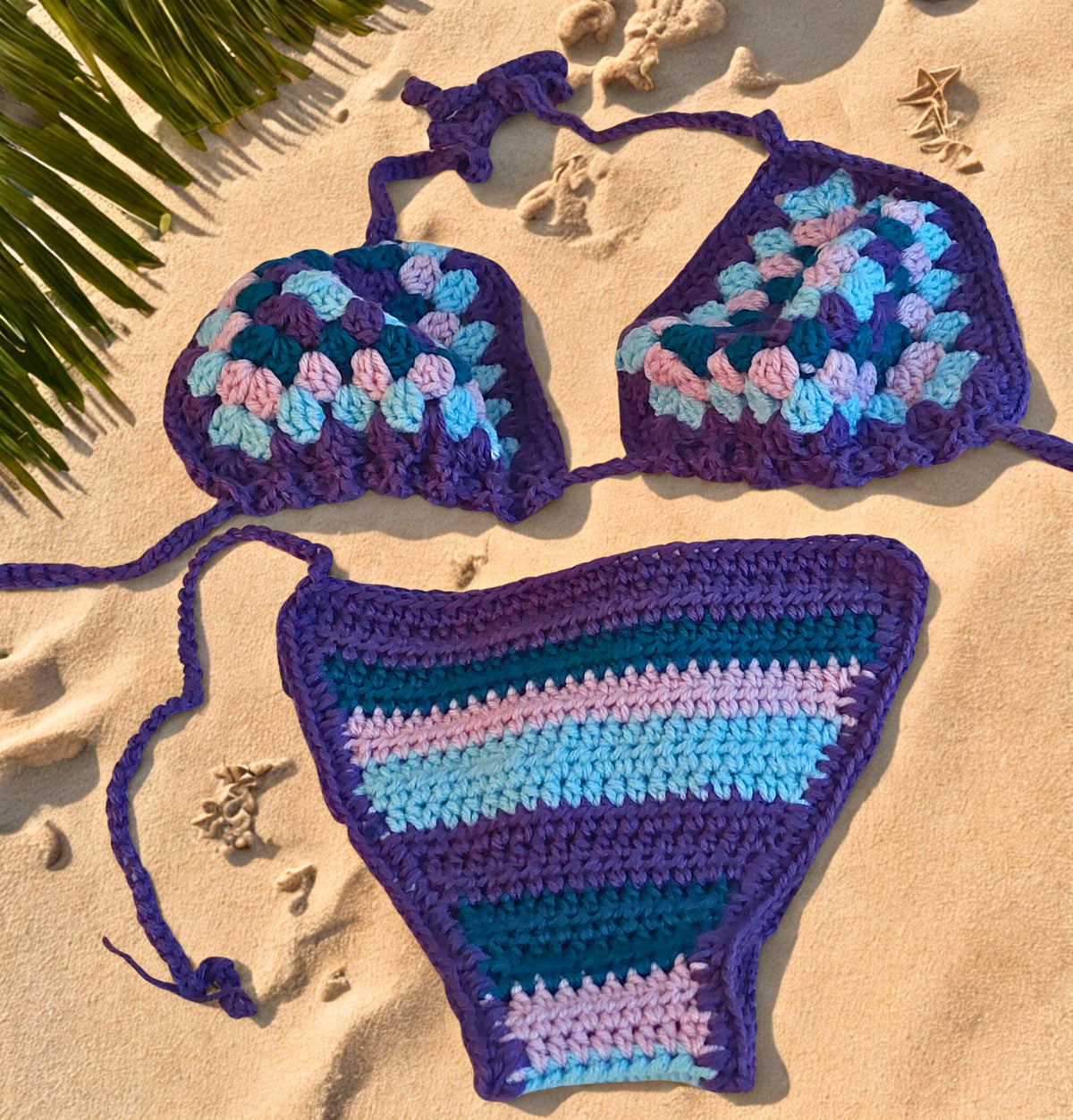 Purple-Blue Bikini