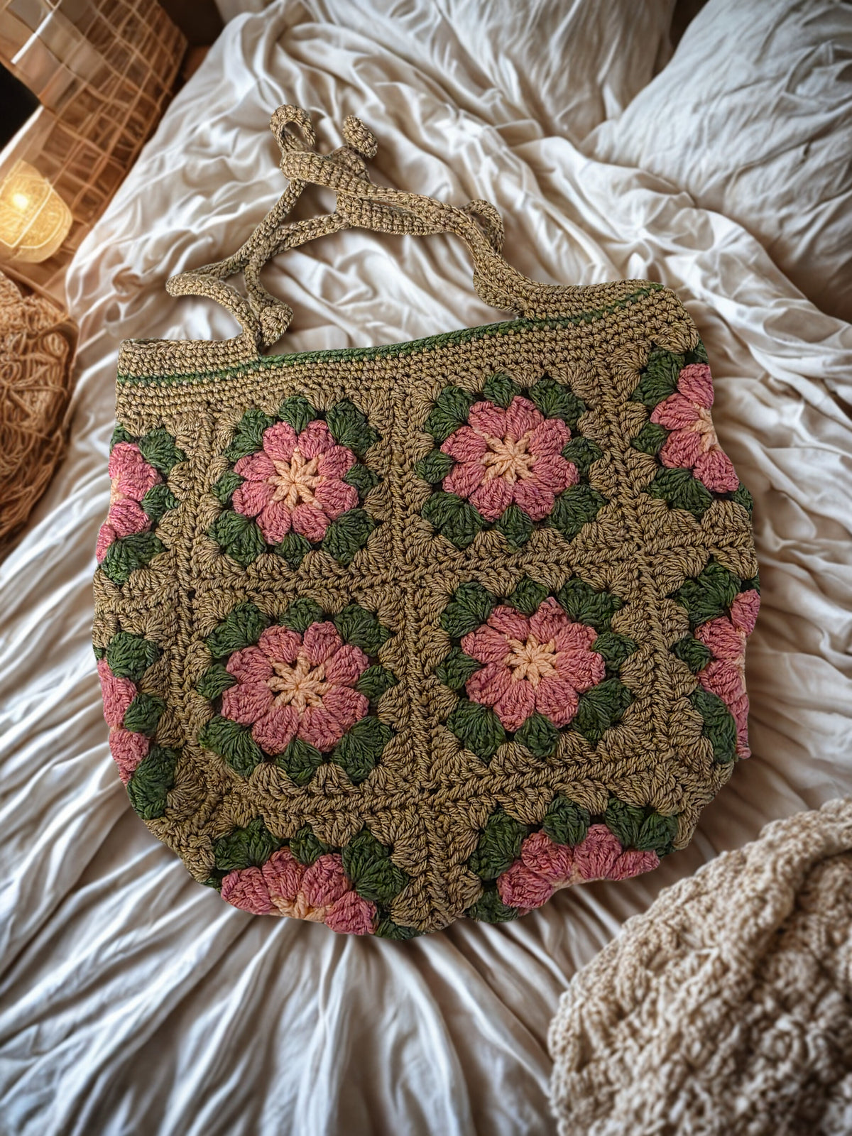 Basket full of flowers bag