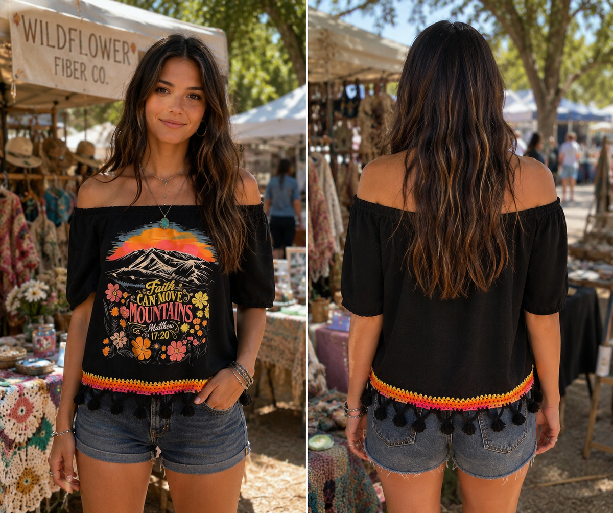 bright mountains tee